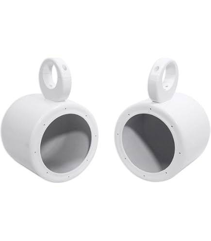 Amazon.com: Rockville Pair MAC80W White 7.7