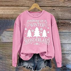 SMIDOW Plus Size Funny Christmas Shirts For Women