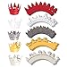 100-Piece Cupcake Liners - Christmas Themed Bulk Decorative Laser Cut Cupcake and Muffin Baking Cups for Parties, Assorted Colors