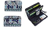 Vera Bradley Turn Lock Wallet (Ink Blue)