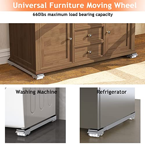 Ronlap Furniture Washing Machine Dolly, Extendable Appliance Rollers