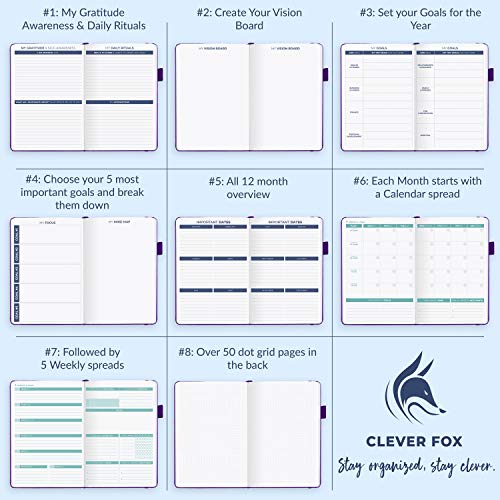 Clever Fox Advanced Weekly Planner - Undated Life | Ubuy