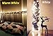 MZD8391 66ft 200 LED Outdoor/Indoor Flexible Dimmable Copper Wire String Lights, Waterproof Starry Fairy Lights with Remote Control for Bedroom, Room, Garden, Wedding, Patio, White