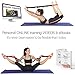 SYNERGYM Yoga Stretching Strap with Loops + Door Flexibility & Leg Stretcher, FREE 2 eBooks & Video Exercises For Dance,Cheer, Gymnastics, Ballet, Physical Therapy, Pilates