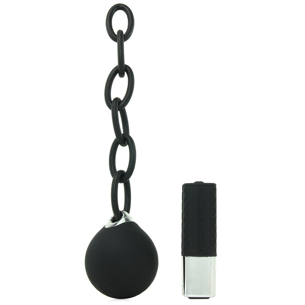 Rocks-Off Multispeed Lust Linx Ball with Chain, Black
