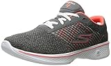 Skechers Performance Women's Go Walk 4 Exceed Walking Shoe, Charcoal/Coral, 7.5 M US