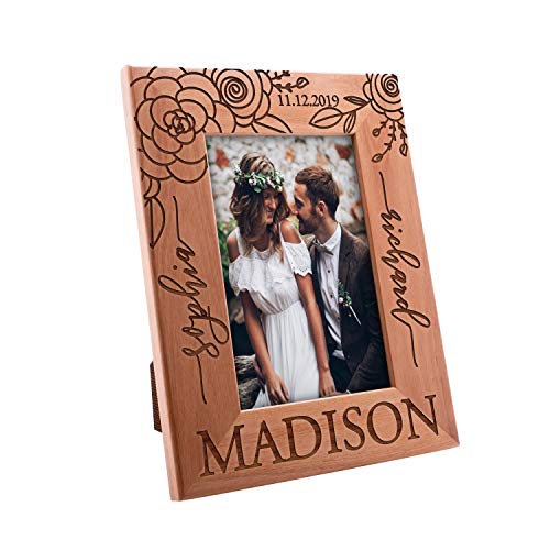 UnitedCraftSupplies Personalized Picture Frames for Couples Wedding
