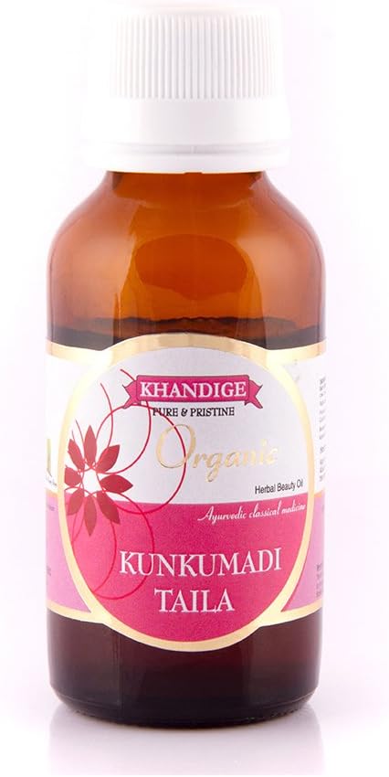 Khandige Organic Kumkumadi Tailam Oil -50Ml |Give Spotless And Glowing Skin | Skin Look Young & Healthy| Repairs Pigmentation | Improves Skin Texture