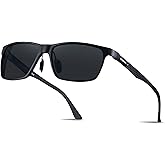 EKOZACK Carbon Fiber Sunglasses for Men Polarized Ultralight Classic Square Sun Glasses Driving Fishing Golf
