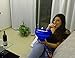 Delizioso Microwave Popcorn Popper / Big Popcorn Maker & 2 Gifts, Silicon Collapsible Bowl 7.8 X 4.3 X 5.7 Inches, BPA and PVC Free, With Lid & Handles (Blue)