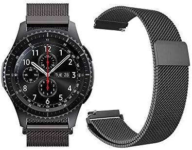 YuLinStyle Milanese Loop Replacement Band Magnet Lock Mesh Stainless Steel Metal Bracelet Strap For Samsung Gear S3 Frontier/Classic Smartwatch TH815 Electronic Product cable kit