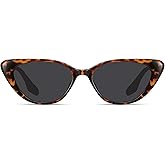 Fozono Retro Vintage Narrow Cat Eye Sunglasses for Women 90s Small Chic Style Trendy Sunnies UV400 Protection FZN7514