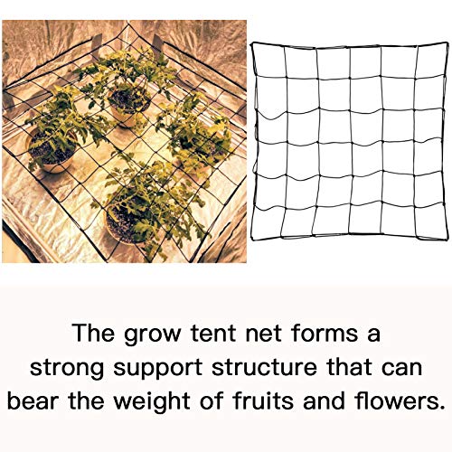 GARDENAID Trellis Netting for Grow Tent 4x4 FT Flexible Net Trellis
