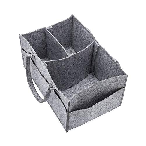 image for CO-Z Multifunctional Large Baby Diaper Caddy with Zipper Cover, Nurser