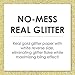 Gold Glitter 2021 - No-Mess Real Gold Glitter Cut-Out Numbers - 2021 New Year's Eve or Chinese New Year Party Confetti - Set of 24
