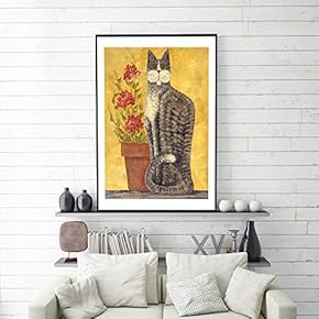 SIGNFORD Framed Canvas Home Artwork Decoration Lines Art...