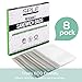 SPLF 8 Pack BPA FREE Reusable Storage Bags (5 Reusable Sandwich Bags, 3 Reusable Snack Bags), Extra Thick Leakproof Silicone And Plastic Free Ziplock Bags Food Storage Freezer Safe
