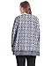 Chicwe Women's Border Designed Cashmere Touch Plus Size Cardigan Style Jacket 1X-4X
