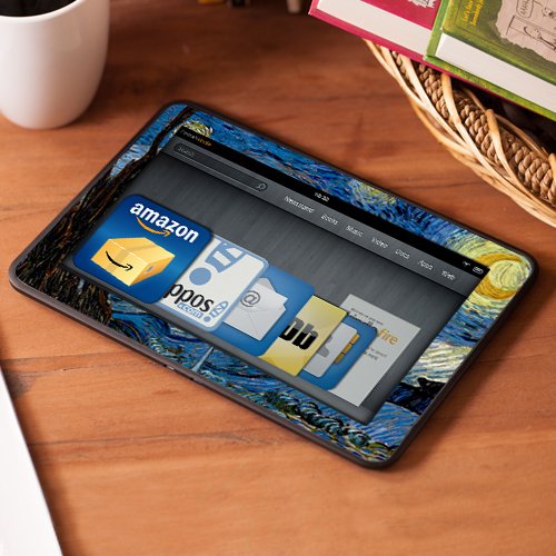 All New Kindle Fire HD Decal/Skin Kit, Starry Night, Van Gogh (will not fit prior generation HD or HDX models)