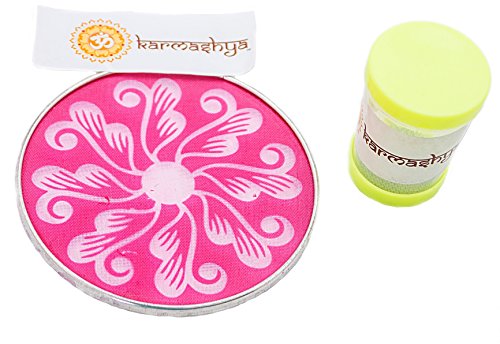 KARMASHYA 4" Sarangpuri Puja Pooja Rangoli Stencils Mandana Mugulu Floor Art Puja Kolam