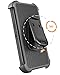 S8 Plus Case, Galaxy S8 Plus Case, DUEDUE Ring Kickstand Belt Clip Holster, Heavy Duty Shockproof Rugged Bumper Hybrid Full Body Protective Case for Samsung Galaxy S8 Plus(6.2 inch)for Men/Boys, Black