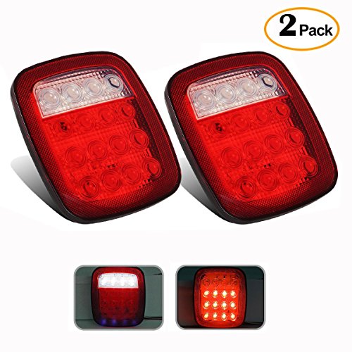 LED Trailer Tail Light Jeep Brake Turn Signal Reverse Running Back Up