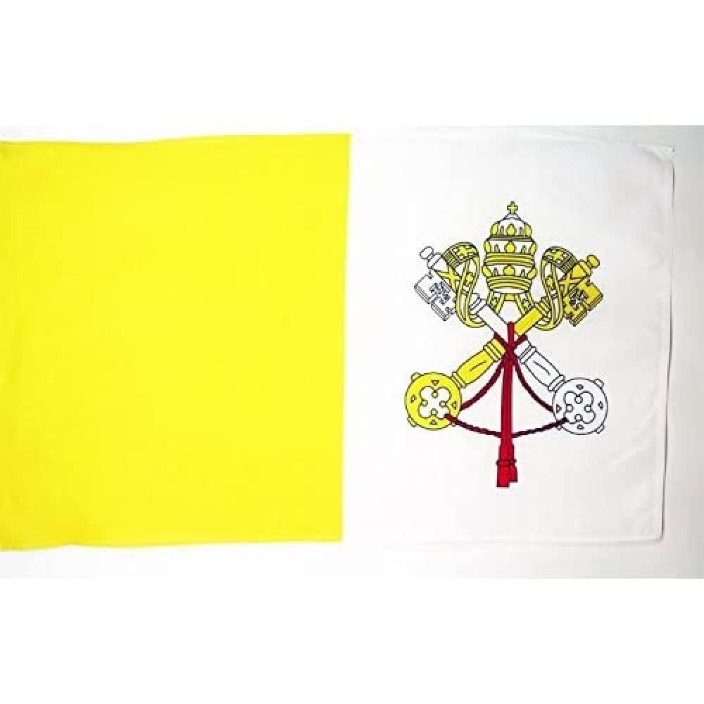 AZ FLAG - Vatican City Big Flag - 5x8 Ft - Vatican Large Banner with Sleeve - 100% Polyester - Fade Resistant - Vivid Colors - 5' x 8' Feet - 250x150 Cm