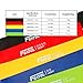 FEATOL Resistance Loop Bands- Set of 5 Premium Exercise Bands - Home& Gym Workout Bands for Yoga, Stretching and Physical Therapy, Suitable for Women and Men, Includes Exercise Guides& Handy Carry Bag