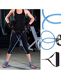 ATHLDYN Juego de bandas de resistencia 3 piezas: banda de tubo de ejercicio, banda de resistencia de tóner de figura, anillo de pilates mágico para ejercicios físicos, entrenamiento en el hogar, yoga, 100% garantía de vida