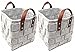ECOHIP 2-Pack Small Felt Woven Storage Basket Decorative Cloth Bins Fabric Cube