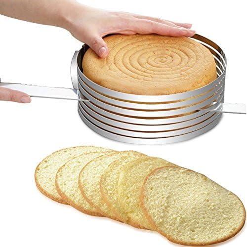 Stainless Steel Mousse Mould Layer Cake Slicer Kit Adjustable 9" to 12" (Mousse Mould Layer 9"-12")