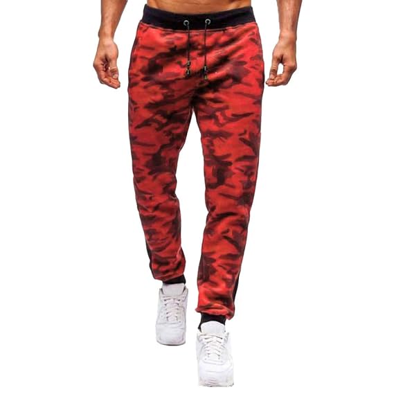 Moserian Fashion Herren Sport Jogging Camouflage Hose Lässige Jogginghose Kordelzug Hose