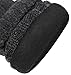 Justay Mens Winter Gloves Cold Weather Knit Gloves Thermal Fleece Lined Mittens(Dark Gray, One Size)