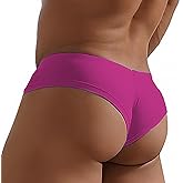 Faringoto Men's Brief Bikini U Convex Half Hip Briefs Low Rise Modal Shorts