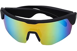 ciciglow Sports Smart Sunglasses, Bluetooth 5.3 Cycling Glasses with Polarized Lenses Sweat Proof USB C Fast Charging for Run