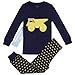Bluenido 2-Piece Kids Summer Pajamas - 100% Cotton Pajama Set - Tag-Free Sleepwear Boys Pjs - Snug Fit Boy Clothes (12M - 8Y) Navy/Yellow