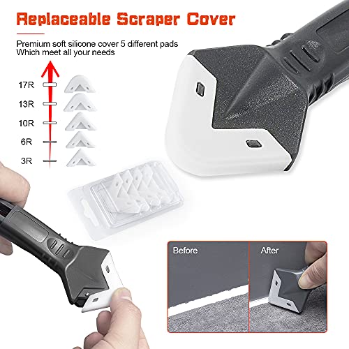 3 in 1 Silicone Caulking Tool Kit Caulk Remover with Reuse and