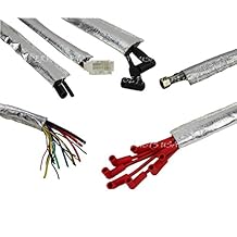 Funda Fibra de vidrio aislante alambre Manguera Cover, Cromado