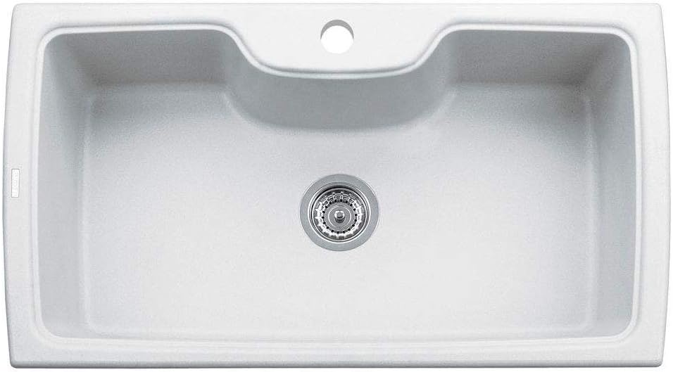 LaToscana HR0860-58UG Harmony Double Basin Drop-in Sink, Milk White