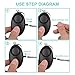 BIG HOUSE Safesound Personal Alarm Keychain, 130dB Personal Safety Alarms for Women Self Defense, Personal Portable Security Alarms with LED Lights (Batteries Included) - Black