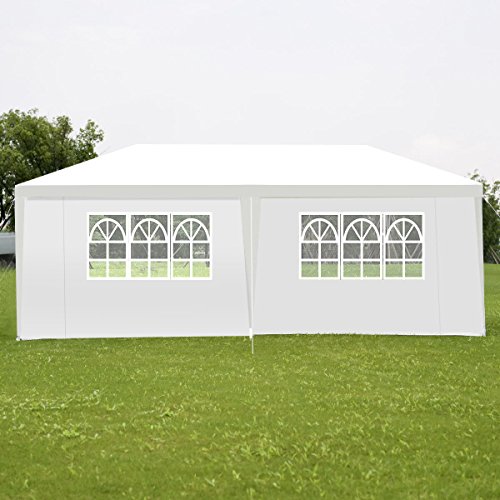 oldzon 10'x20' Canopy Party Wedding Tent Heavy Duty Gazebo Cater Event W/Side Walls with Ebook