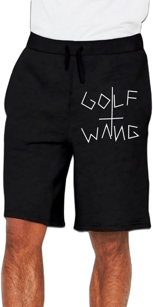 PLBFUY Golf Wang Logo Men's SweatShorts Pants Lycra with Pockets