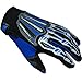 WOW Motocross Motorcycle BMX MX ATV Dirt Bike Skeleton Racing Gloves Blue