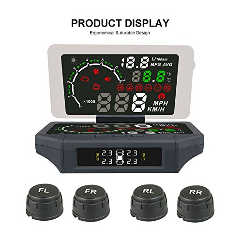 AUTOOL X360 5.8   Car HUD Head Up Display Reflective Film 3 IN 1 AUTO OBD Smart Car HUD Holder Mount Multi-Function With TPMS System KMH/MPH Air Leak, Low & high Voltage,Temperature, Electricity Alarm