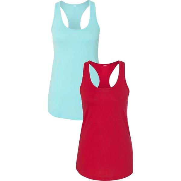 Next Level Apparel Women’s Ideal Racerback Tank – 60% Cotton, 40% Polyester, Cancun-Orange, Medium