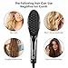 HOCOSY Hair Straightener Brush, Anti-scald Electric Ionic Straightening Comb with Ceramic Heating, 250℉-390℉ Adjustable & Auto-Off Function Hair Brush, Portable Hair Comb for Thick & Frizzy Hair