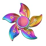 FANKUTOYS Triangle Hand Fidget Spinner Fingertip Gyro Anxiety Toy, (Rainbow color)