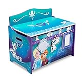 Delta Children Disney Frozen Deluxe Toy Box with Dry Erase Board, Photo Frame, Elsa, Anna, Snowgies and Olaf
