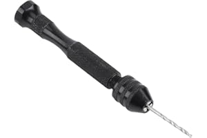Pin Vise Hand Drill Set with Micro Twist Drill Bits High Speed Steel for Precision Models