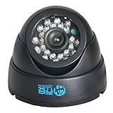 JOOAN 570YRA-T 700TVL Security Surveillance CCTV Camera Dome Video Monitor 24 IR Leds Night Vision Indoor Home -Black